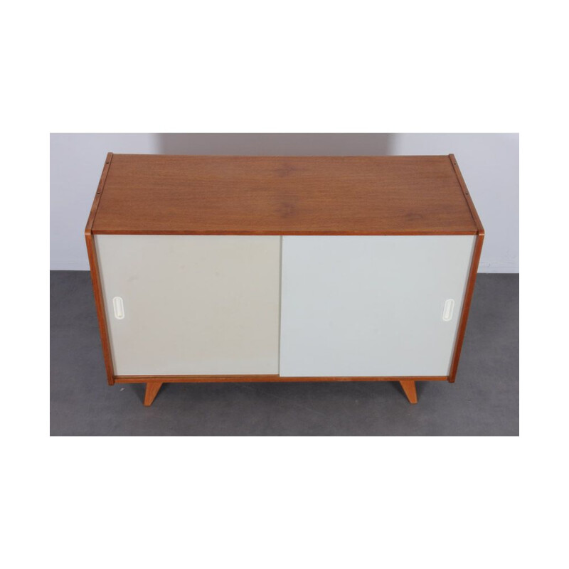 Vintage white and beige dresser by Jiri Jiroutek 1960s