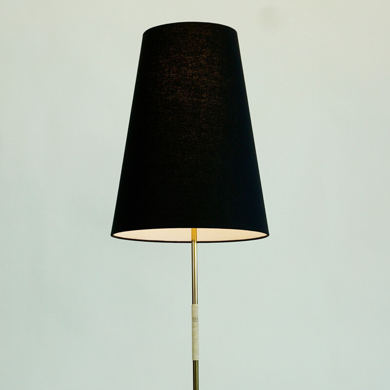 Vintage brass floor lamp by J.T. Kalmar 1960s