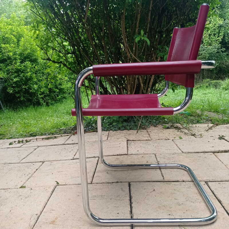 Série de 4 fauteuils vintage de Marcel Breuer 1980