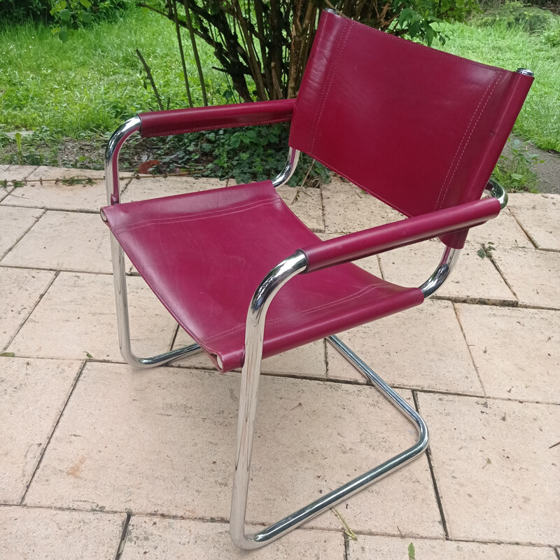 Set of 4 vintage armchairs by Marcel Breuer 1980s