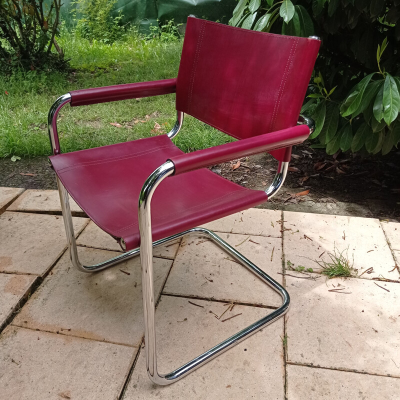 Set of 4 vintage armchairs by Marcel Breuer 1980s