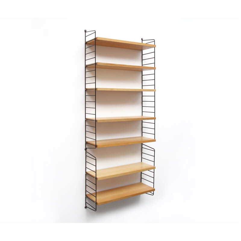 Vintage ash wall unit by Nisse Strinning 1960s