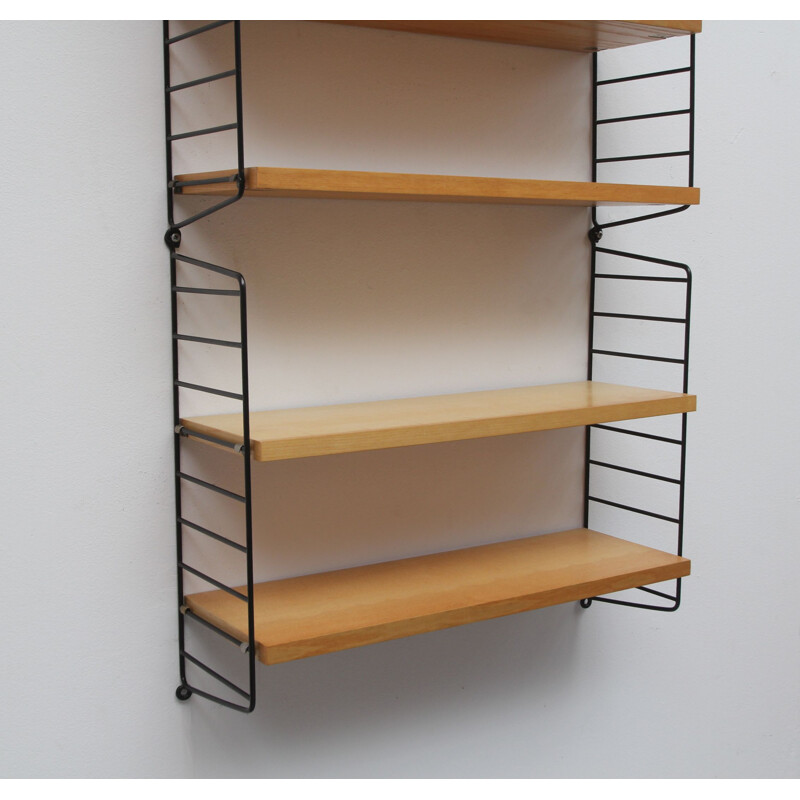 Vintage ash wall unit by Nisse Strinning 1960s