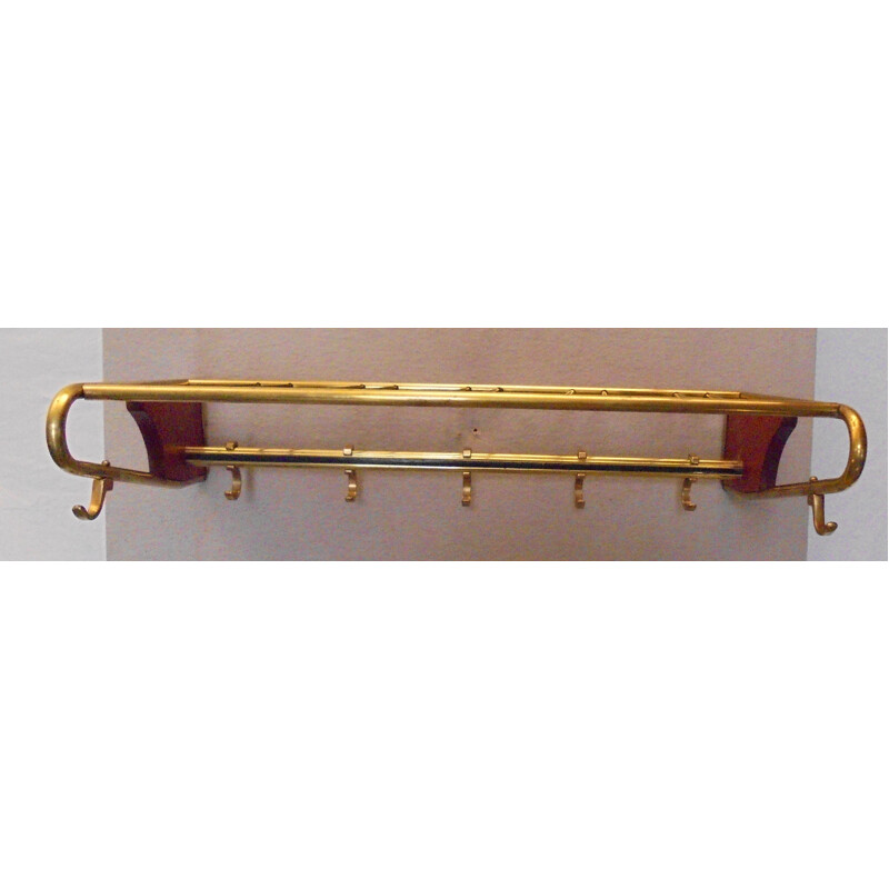 Vintage wall coat rack 1950s