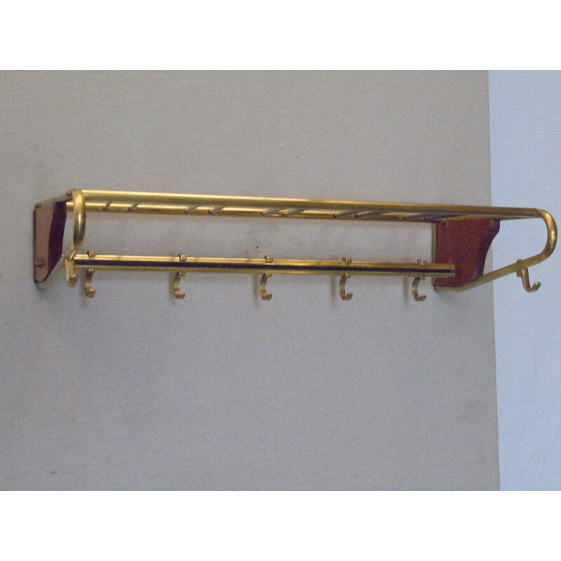 Vintage wall coat rack 1950s