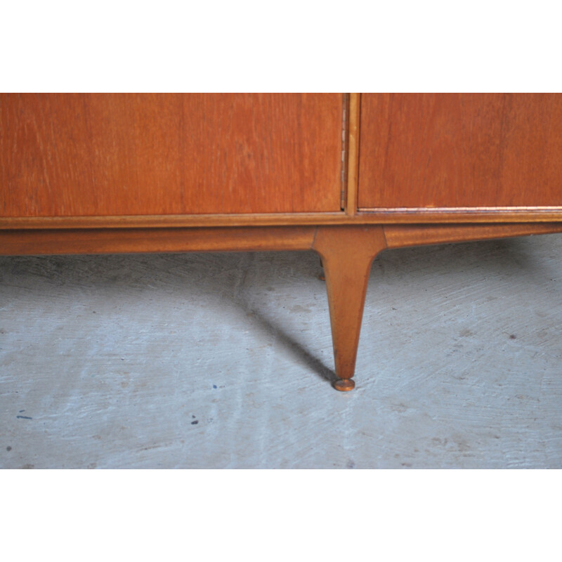 Vintage teak sideboard by Tom Robertson for McIntosh, Scotland, circa 1960s. 