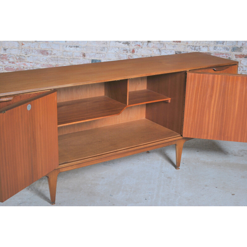 Vintage teak sideboard by Tom Robertson for McIntosh, Scotland, circa 1960s. 