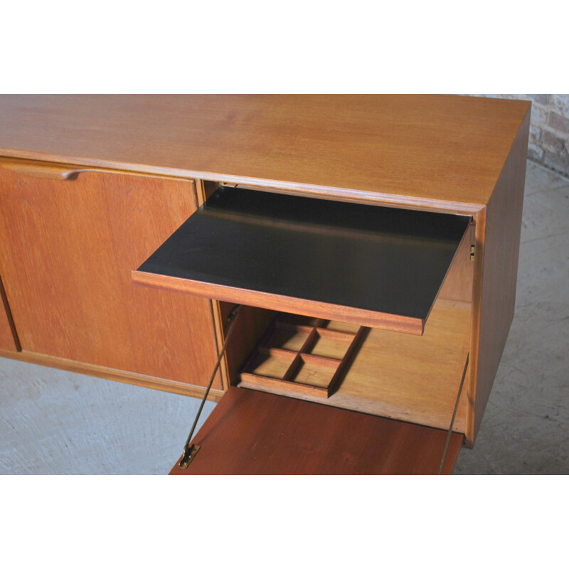 Vintage teak sideboard by Tom Robertson for McIntosh, Scotland, circa 1960s. 