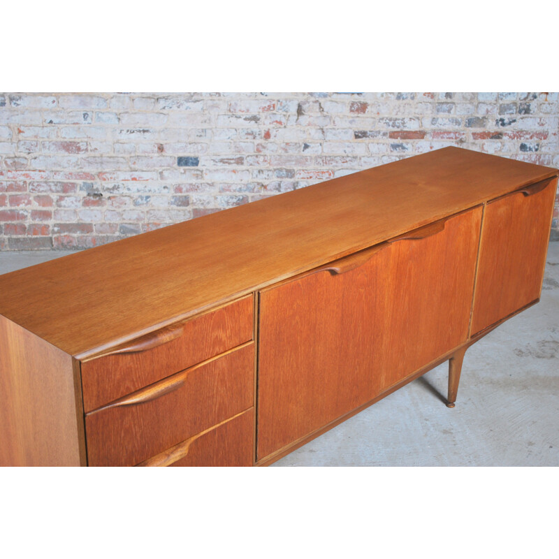 Vintage teak sideboard by Tom Robertson for McIntosh, Scotland, circa 1960s. 