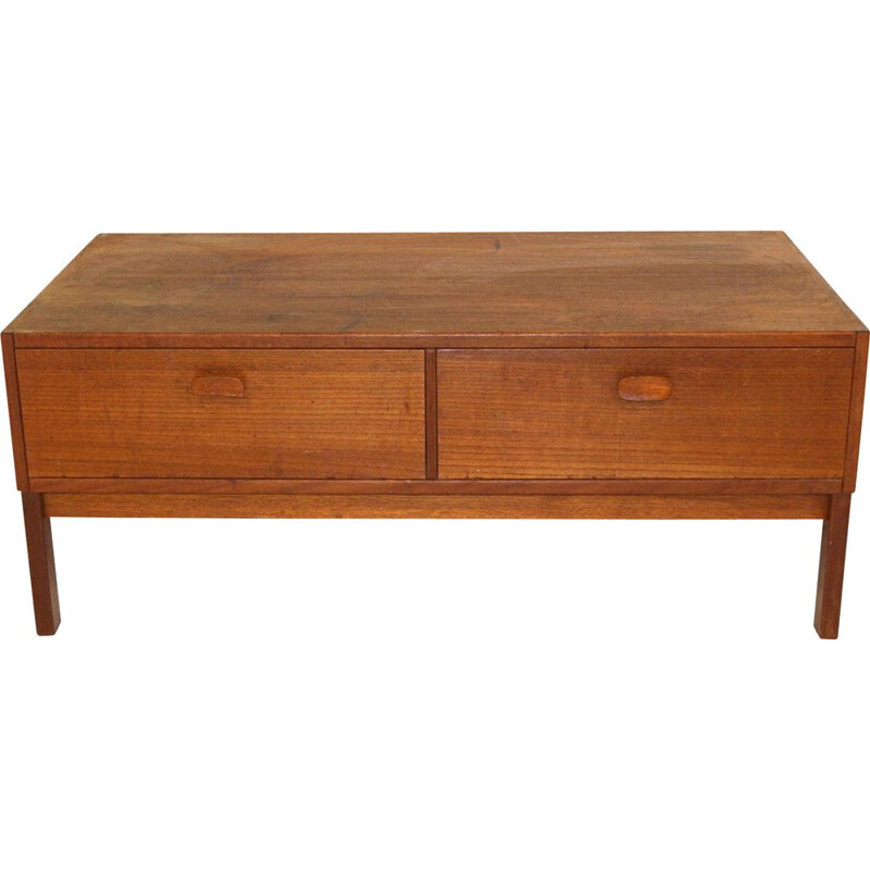 Vintage teak console Sweden 1960s