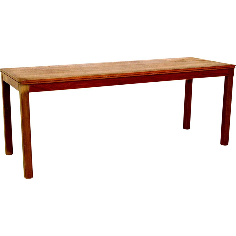 Vintage bench minimalist  in teak Sweden 1960s