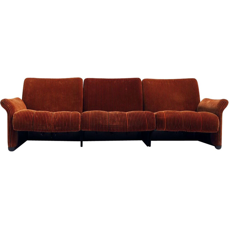 Vintage 3 seater sofa by Vico Magistretti 1973s