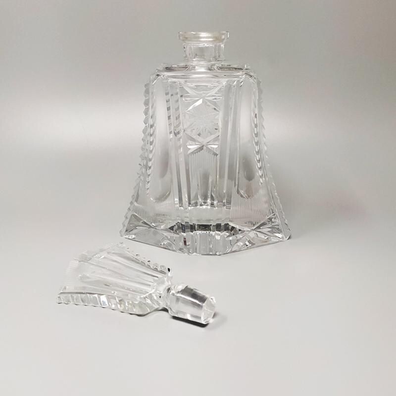 Vintage wine decanter made of glass. 1940 - 1950