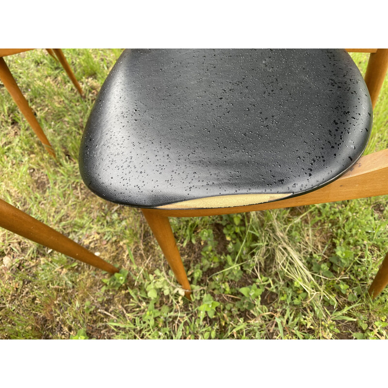 Juego de 6 sillas de Pierre Guariche para Le Corbusier