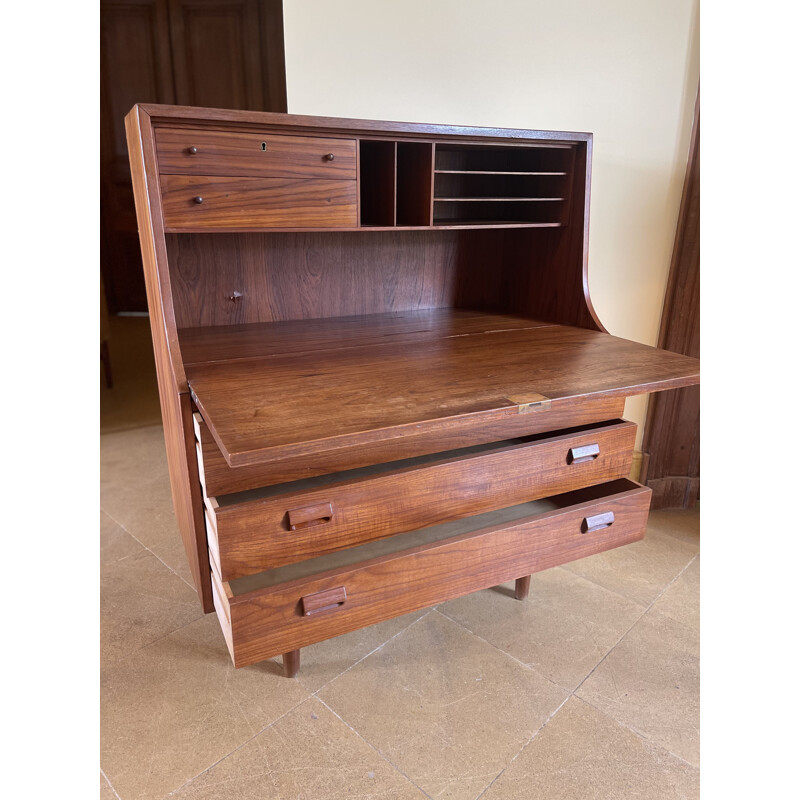 Scandinavian vintage teak desk by Arne Wahl Iversen