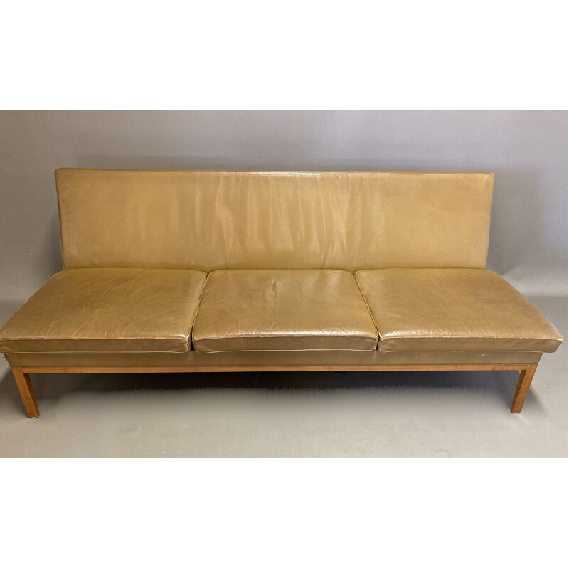 Vintage leather sofa 1960s