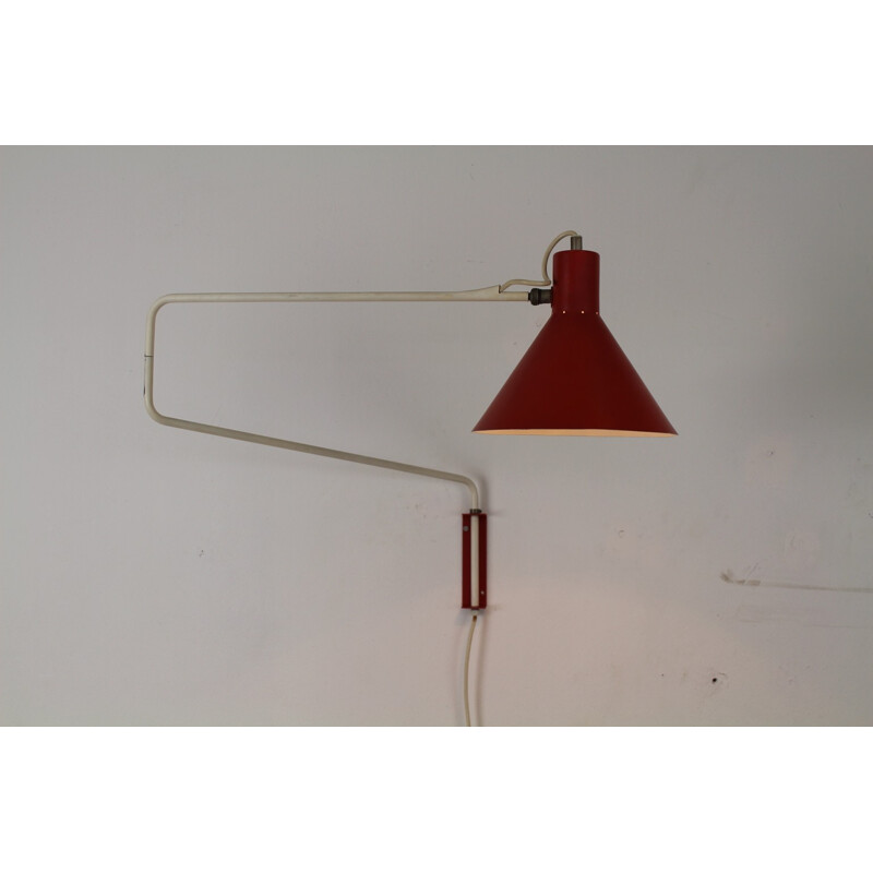 Anvia Holland "Elbow" wall lamp, J.J.M HOOGERVOST - 1960s
