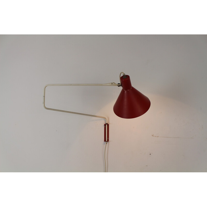 Anvia Holland "Elbow" wall lamp, J.J.M HOOGERVOST - 1960s
