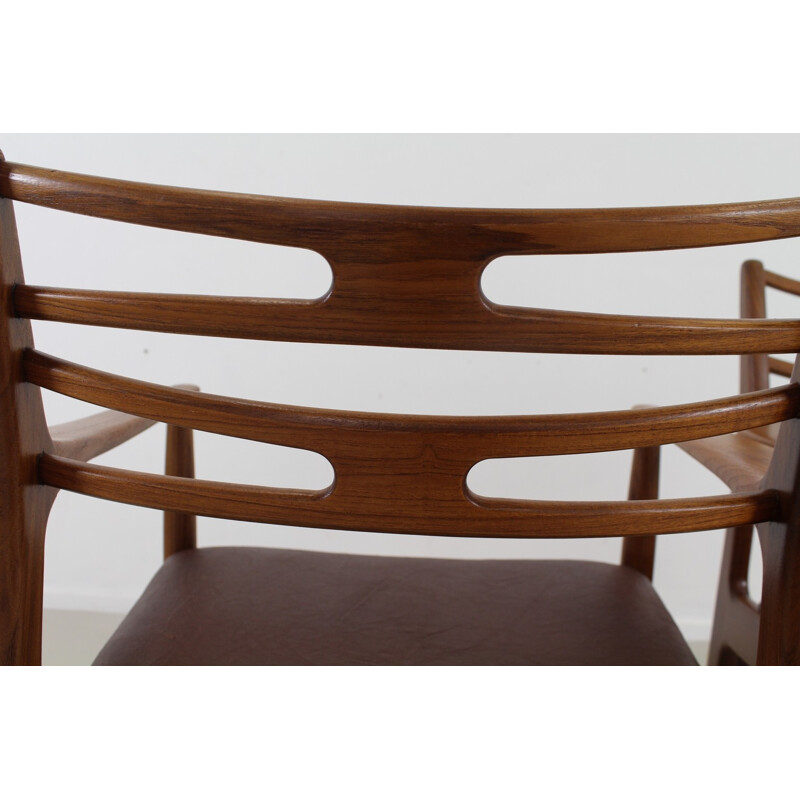 Pair of Vamo Sønderborg easy chairs in teak, Johannes ANDERSEN - 1960s