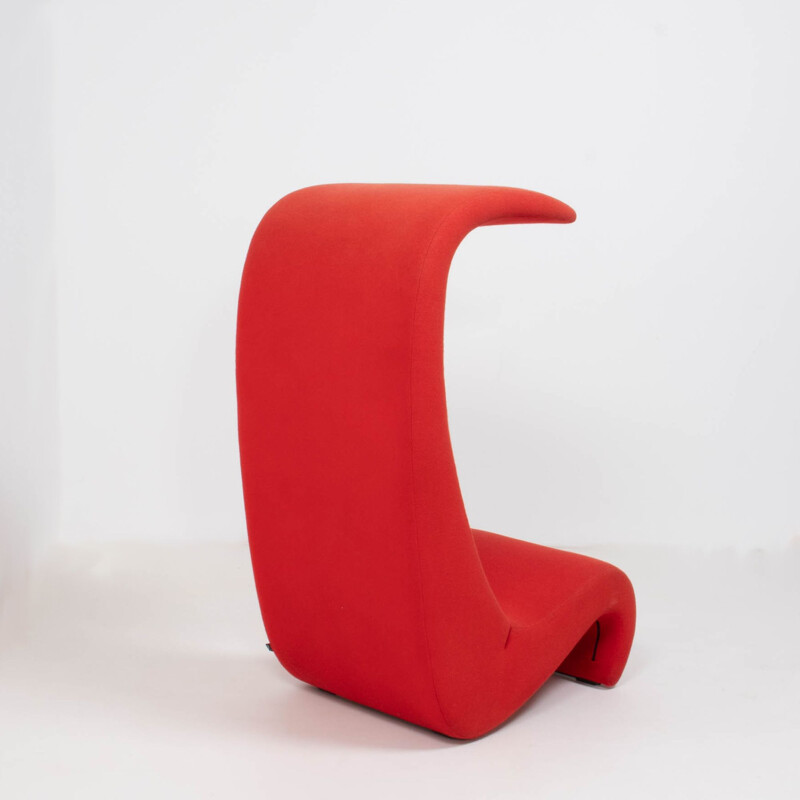 Silla alta roja vintage "Amoebe" de Verner Panton para Vitra 1970