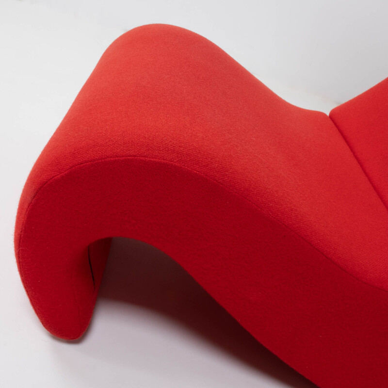 Hoher Sessel "Amoebe" Vintage Rot von Verner Panton für Vitra 1970