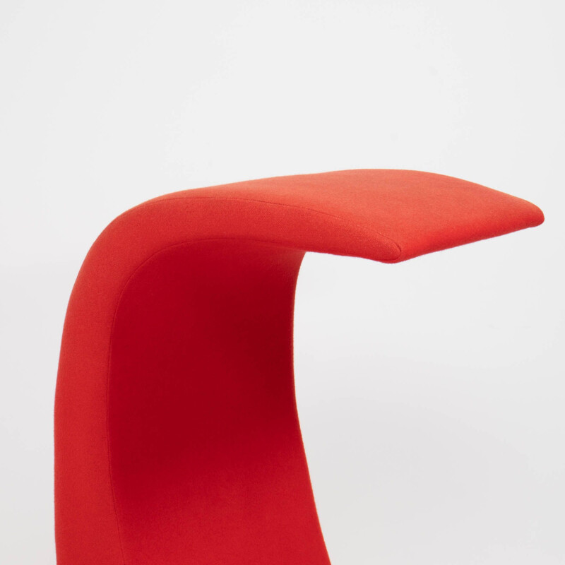 Hoher Sessel "Amoebe" Vintage Rot von Verner Panton für Vitra 1970