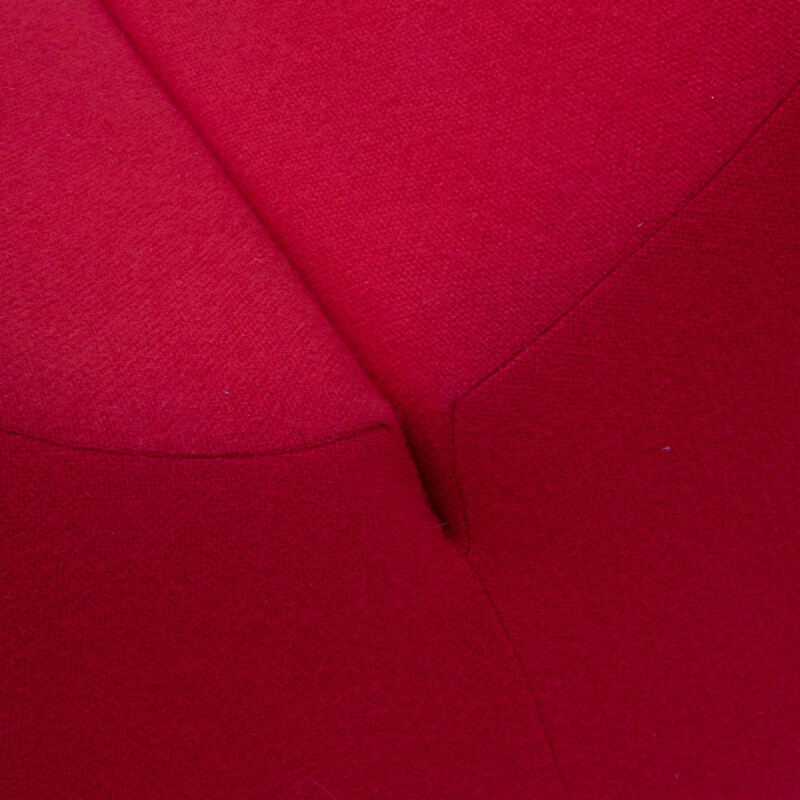 Fauteuil haut "Amoebe" vintage rouge de Verner Panton pour Vitra 1970