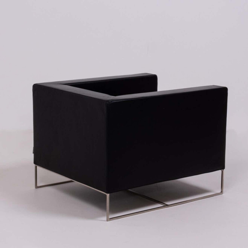 Sillón negro "Klee" de Rodolfo Dordoni para Minotti