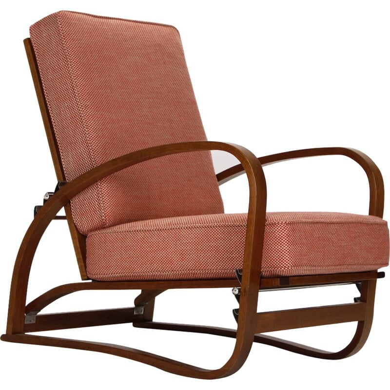 Adjustable H-70 Armchair, Jindrich Halabala - 1930s