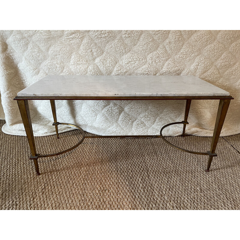 Vintage coffee table with iron legs Ramsay, 1960