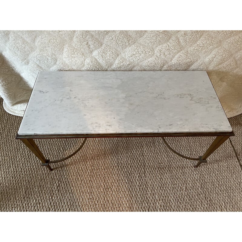 Vintage coffee table with iron legs Ramsay, 1960