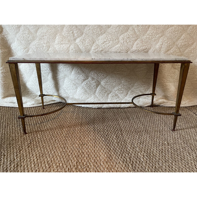 Vintage coffee table with iron legs Ramsay, 1960