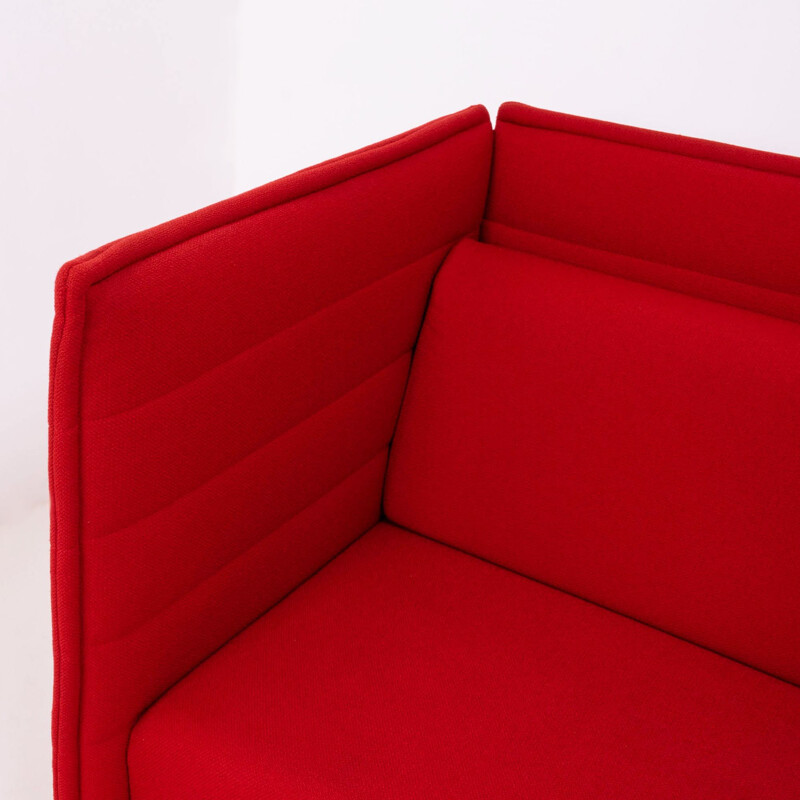 Sofá-cama vintage vermelho 2006