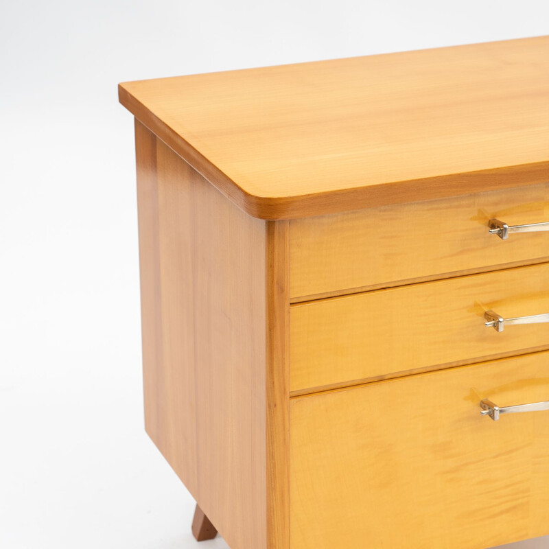 Vintage chest of drawers in ash and maple wood 1950s