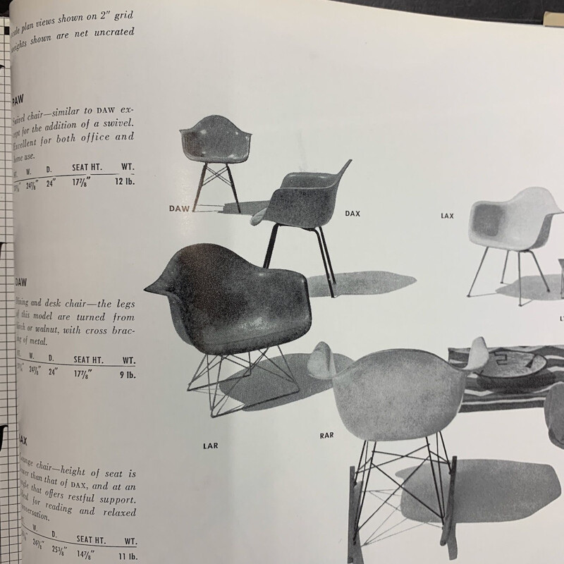 Pair of fiberglass armchairs by Charles & Ray Eames for Herman Miller 1970s