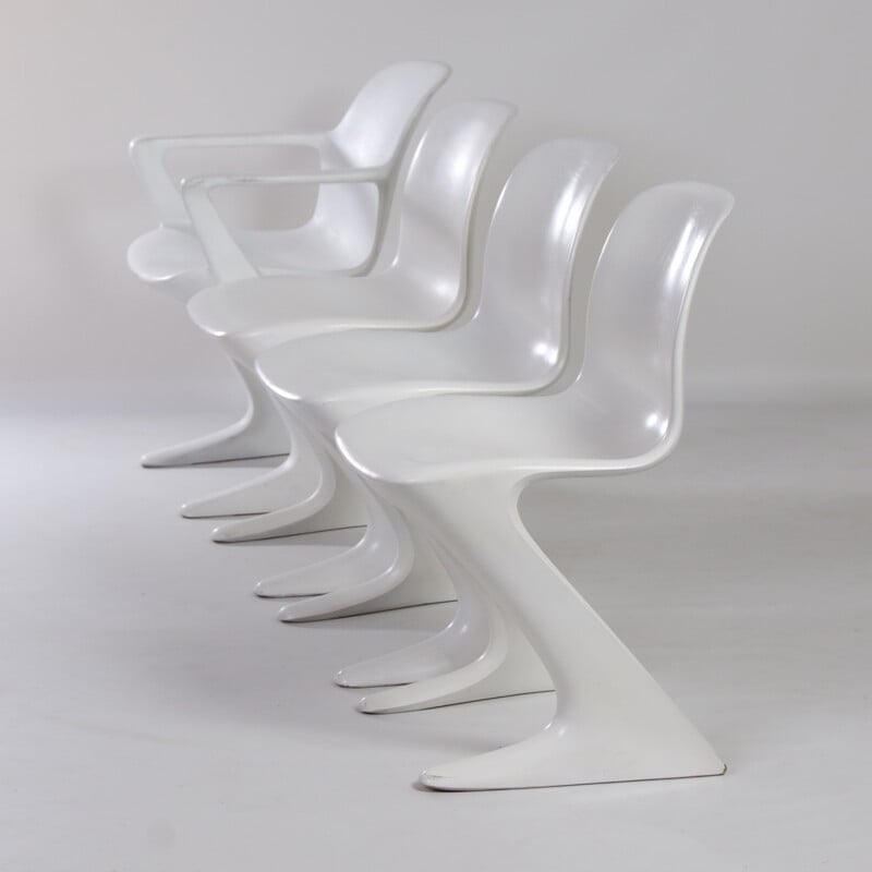 Suite de 4 chaises vintage Kangourou par Ernst Moeckl pour Horn 1968