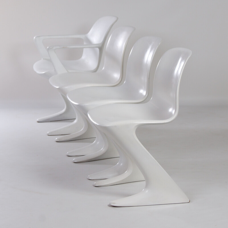 Conjunto de 4 cadeiras Kangaroo vintage de Ernst Moeckl para Horn 1968