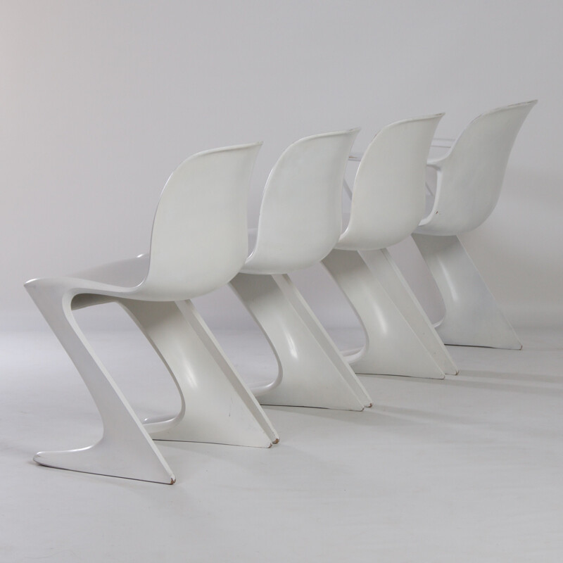 Set van 4 vintage Kangoeroe stoelen van Ernst Moeckl voor Horn 1968