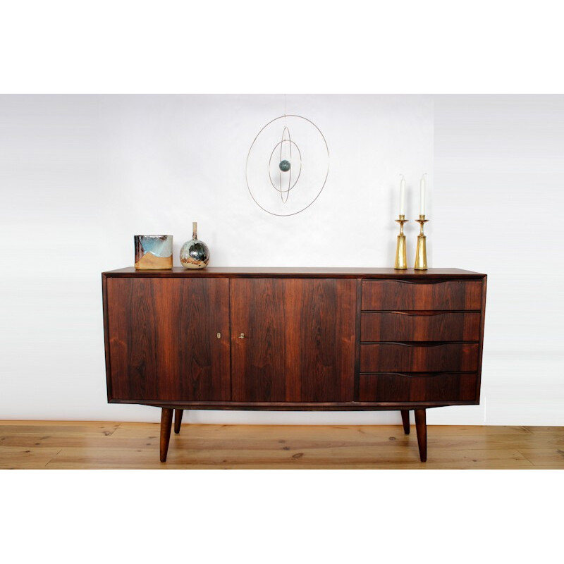 Danish mid-century sideboard in Rio rosewood, Erling TORVITS - 1970s