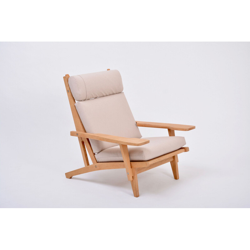 Fauteuil vintage GE 375 de Hans J. Wegner pour Getama 1969