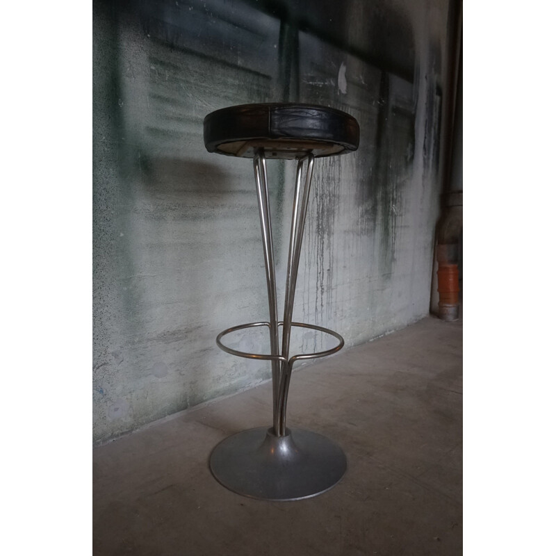 Vintage bar stool by Piet Hein for Fritz Hansen