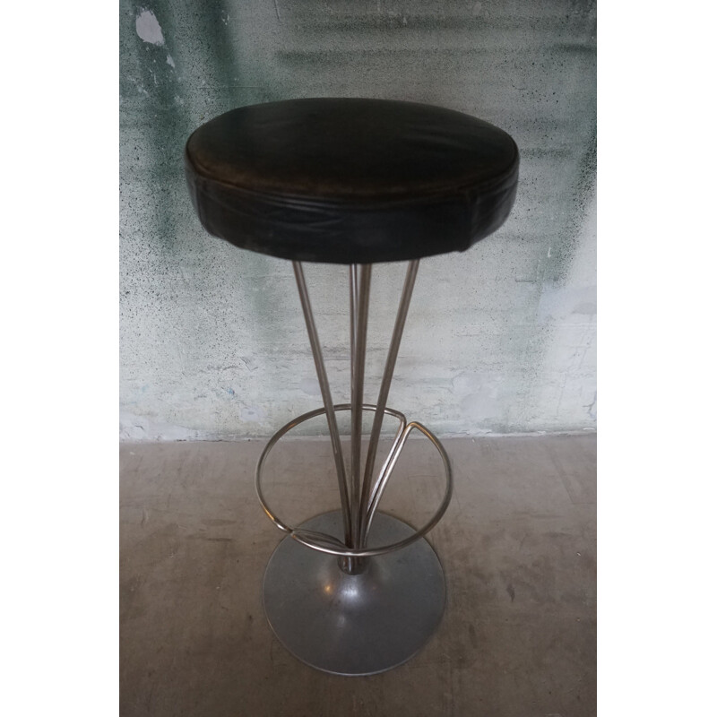 Vintage bar stool by Piet Hein for Fritz Hansen