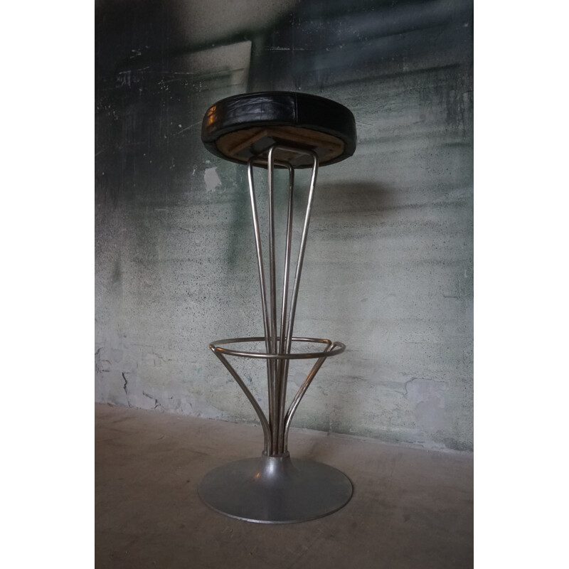 Vintage bar stool by Piet Hein for Fritz Hansen