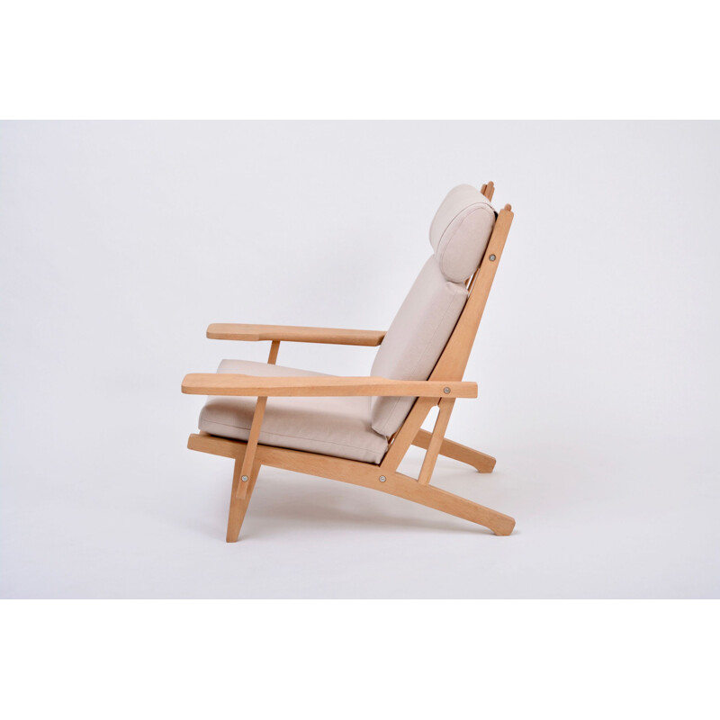 Fauteuil vintage GE 375 de Hans J. Wegner pour Getama 1969