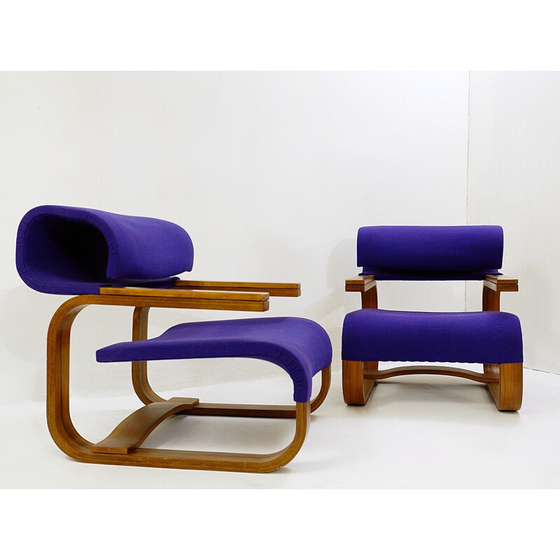 Pair of vintage armchairs by Jan Bocan for Thonet, Stockholm 1972