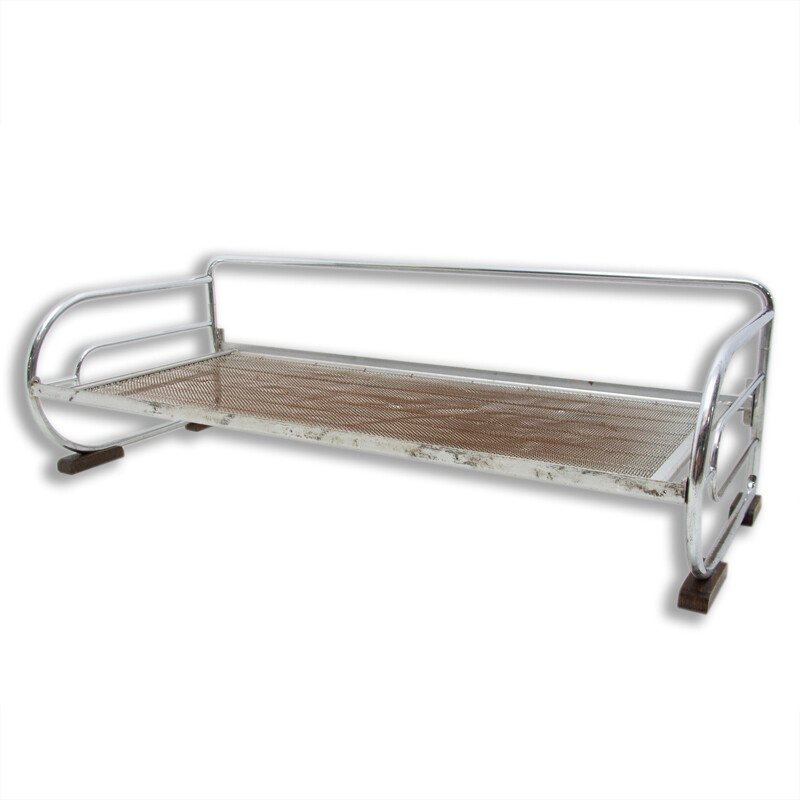 Vintage Bauhaus sofa chromed by Hynek Gottwald 1930s