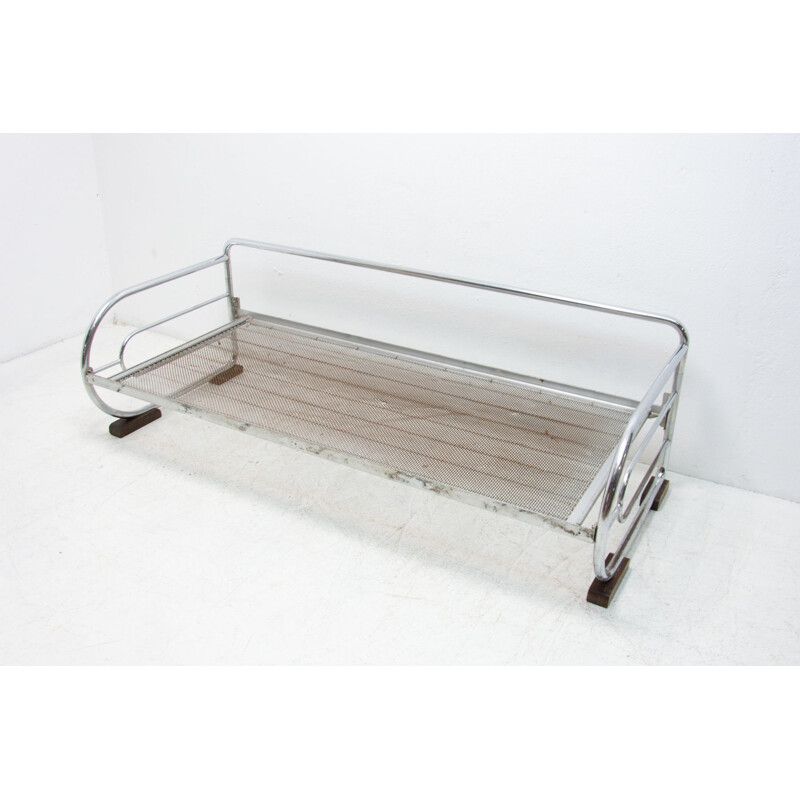 Vintage Bauhaus sofa chromed by Hynek Gottwald 1930s