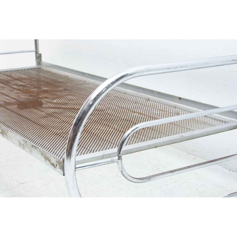 Vintage Bauhaus sofa chromed by Hynek Gottwald 1930s