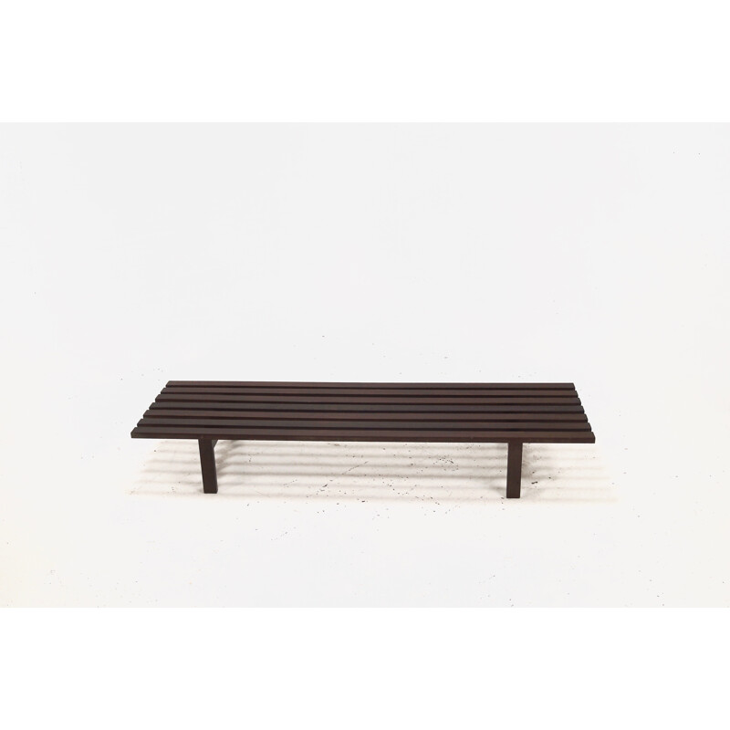 't Spectrum bench in wengé wood, Martin VISSER - 1960