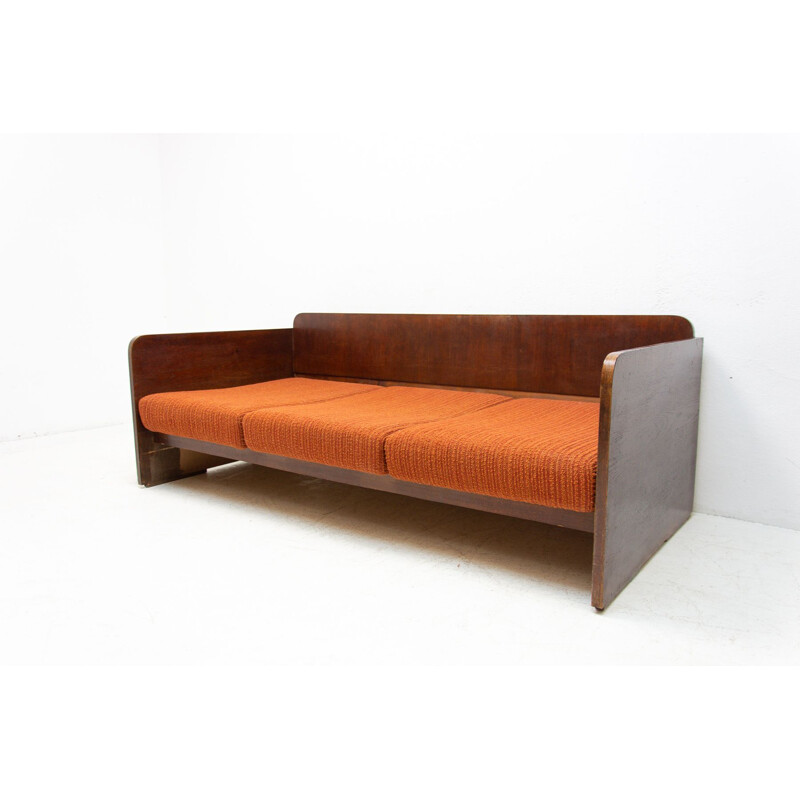 Vintage sofa by Jindřich Halabala for UP Závody 1950s